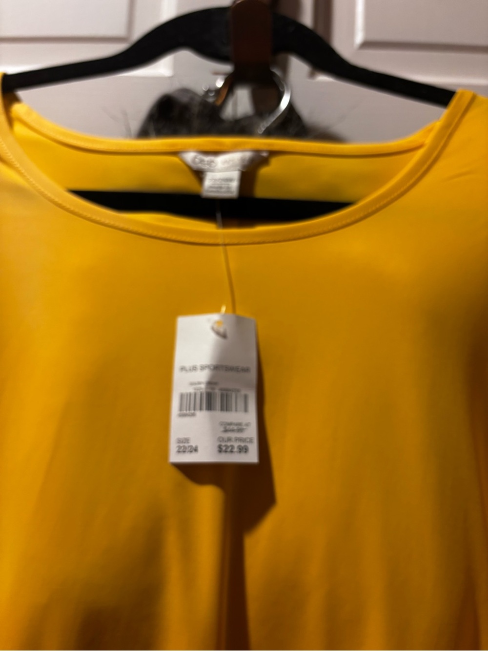 Cato Mustard Yellow Women's Scoop Neck Top